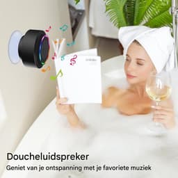 Douche Speaker - Waterdichte Bluetooth Speaker - IP67 Bescherming - 15 Uur Speeltijd- Voor Badkamer Zwembad Camping — thumbnail 5