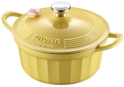BUYDEEM CP551 - Geëmailleerde Gietijzeren Pot - 3,9L - Mellow Yellow — thumbnail 2