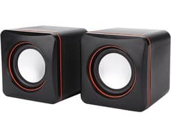 Computer Speakers - Desktop Speakers - Muziek Luisteren - USB Powered - 175 Grams - Zwart