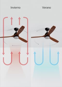 CREATE - Plafondventilator 40W silent Ø132 cm 100% hout - M - Met licht - Afstandsbediening - WIND CUP — thumbnail 4