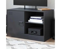 TV-kast met Opbergruimte - Mediabeffer Kast - Woonkamer Organisatie - Robuust Stalen Frame - 67 x 39 x 44 cm