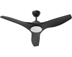 Plafondventilator met Lamp - Brinton Vivid - Aanpasbare Lichtkleur 3000K-4000K-6500K - Afstandsbediening - Zwart