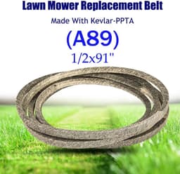 Grasmaaier Vervangende Riem - V-snaar Kevlar Riem - Gazon Onderhoud - Versterkt met Kevlar - 05x91 inch - Zwart — thumbnail 3