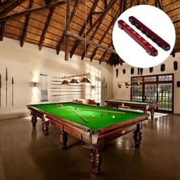 Houten Wandmontage Poolstick Rack voor Billiard Sticks - Stijlvolle Cue Houder voor Thuisgebruik — thumbnail 5