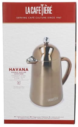 La Cafetière Cafetiere Havana RVS / Copper - Dubbelwandig - 1 Liter / 7 kops — thumbnail 2