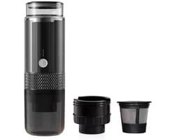 Draagbaar snoerloos koffiezetapparaat – Koffiebeker voor buiten – Espressomachine – Capsulekoffiezetapparaat – Compact ontwerp (170 ml) – Ideaal voor op reis, op de camping en in de auto
