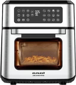 Luchtfriteuse en Oven - Heteluchtoven - Veelzijdig Koken - 99% Minder Vet - 12 Liter Capaciteit - Zilverkleurig — thumbnail 1
