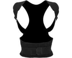 Unisex Rugsteun Houdingscorrector - Tape Band voor Krachttraining en Zittende Houding, Zwart Atletiek