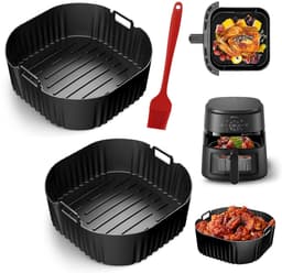 Cosensi - Silicone Shape Air Fryer Accessoires - Bakvorm - 2x Moulds - Silicone Oliekwast - Geschikt voor Philips Airfryer 5000 Series XXL - 7.2 L — thumbnail 2