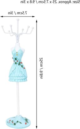 Sieraden Display Stand voor Oorbellen, Kettingen en Ringen - Elegante Mannequin voor Sieradenpresentatie en Organisatie — thumbnail 4