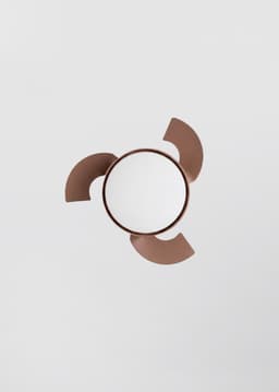 CREATE - Plafondventilator 40W Ø55cm stil met intrekbare bladen en LED-licht - S - Met licht - Afstandsbediening - WIND CLEAR LAMP — thumbnail 3