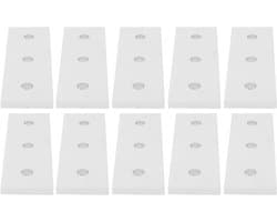 10 Stuks Aluminium Platte Verbindingplaten - Duurzame Herstelplaten voor Betrouwbare Verbindingen en Montage (4040)