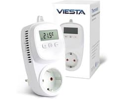 Slimme WiFi Stopcontact Thermostaat met App Bediening en 7-Dagen Programmering