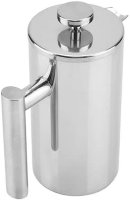 Byshayne- Koffiezetapparaat Dubbelwandig RVS - Franse Pers - Theepot met Filter - 1000 ML - Hittebestendig - Geschikt voor Kantoor en Camping — thumbnail 3