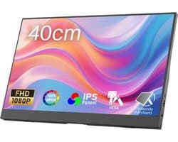 DnA® Portable Monitor - Draagbare Monitor - Portable Monitoren - Portable Monitor Laptop - Zwart - 1cm x 36cm x 22cm