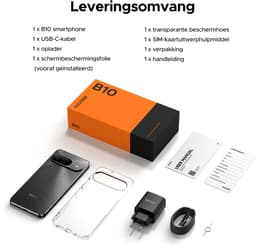 DOOGEE B10 4G - Robuuste smartphone - Robuuste telefoon - 48GB RAM + 256GB ROM (2TB/TF) - 6,63 inch FHD 120Hz - 7600mAh/33W - IP68/IP69K waterdicht - Helio G100 - Android 16 - NFC - Vingerafdruk - Gezichtsherkenning — thumbnail 4