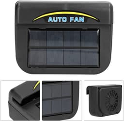 Dailygoods - Auto Luchtkoeler - Zonne-energie - Multifunctionele Afvoerventilator - Groot Paneel - Ontgeuring en Ontgiften - Geschikt voor Auto's — thumbnail 1