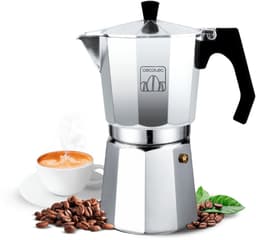 Cecotec MokClassic 300, Moka Express, 0,15 l, Aluminium, Aluminium, 3 kopjes, Gemalen koffie — thumbnail 1