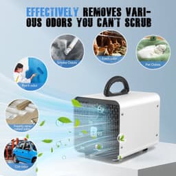Miryx 2-in-1 Ozongenerator - Luchtreiniger - Geurverwijdering - 60.000 mg/u - Met Lucht- en Watermodus - Voor thuis, Rook — thumbnail 2