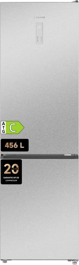 Dreame Mega Pro Koelkast 456L - 201 CM - No Frost - Energieklasse C - FreshFlex Multi-Moduszone - AeroFresh Purificatie - Inox Look - Vrijstaand — thumbnail 1