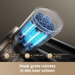 Dreame Snoerloze Steelstofzuiger R10s Lite | 25.000 Pa zuigkracht | Buigbare verlengstang | LED-stofverlichting | Huisdieren | Allergie | Lichtgewicht | Onder meubels | Lange looptijd | Rugvriendelijk — thumbnail 5