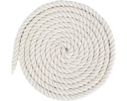 Beige Katoenen Koord van 10 mm Dikte, 10 m Lang - Perfect voor Adventskalender en Creatieve Knutselprojecten