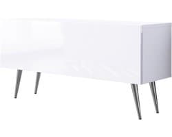 TV meubel - Mediabureau dressoir - TV entertainment organiseren - Mat en glans afwerking - 100 cm breed