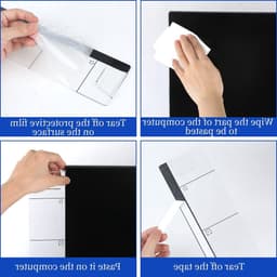 Multifunctionele Monitor Side Panel van Acryl voor Notities en Telefoonhouder voor Thuis en Kantoor, 2 Stuks — thumbnail 2