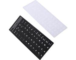 Waterdichte toetsenbordstickers voor laptops en desktops, slijtvast PVC, geschikt voor 10-17 inch apparaten