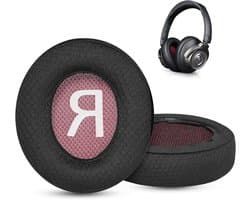 Vervangende Oorkussens - Koptelefoon Kussens - Comfortabel Luisteren - Ademende Stof - 2 stuks - Zwart
