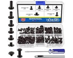150 Stuks Chicago Screws Assortiment - M5 x 5mm, 6mm, 8mm, 10mm, 12mm - Metalen Rivets en Studs voor Diverse Toepassingen