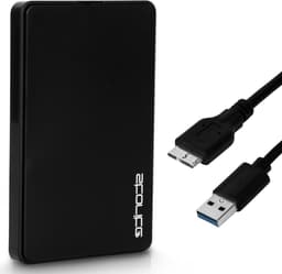 Externe harde schijf - Draagbare opslag - Gegevens back-uppen - Ultrasnelle USB 3.0 - 120GB - Zwart — thumbnail 1