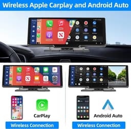 Solvix CarPlay Scherm – CarPlay – Dashcam voor Auto – Dashcam met 10.26 Inch Touchscreen – Draadloze Apple CarPlay & Android Auto – Inclusief Achteruitrijcamera – FM en AUX — thumbnail 4