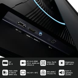 Arozzi Nova 24" Gaming Monitor - Full HD IPS - 200Hz - Zwart — thumbnail 12