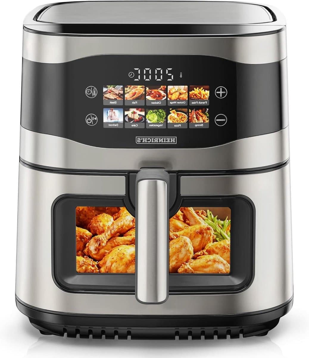 Heteluchtfriteuse - Airfryer XXL - Gezond Koken - 10 Programma's - 9 Liter - Zwart — afbeelding 1