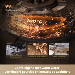 Dreame Robotstofzuiger X60 Pro Ultra Complete Wit | 42.000 Pa | Uitschuifbare arm tot 18 cm | Zelfreinigende dweil | Automatisch legen & bijvullen | Hoeken & muurranden | Huisdieren | AI navigatie | Obstakelherkenning | Allergie | Anti-klit | — thumbnail 21