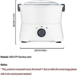 Elektrische Aardappelschiller - Automatische Schilmachine - Snel Groenten Schillen - Eén Knop Bediening - 1 kg Capaciteit - Wit — thumbnail 4