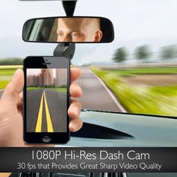 Dashcam auto met G-sensor, full HD autocamera met 170° groothoek, met SD-kaartondersteuning, bewegingsdetectie, dashcamera voor Android, USB, parkeerbewaking, voor of achter, zwart — thumbnail 4