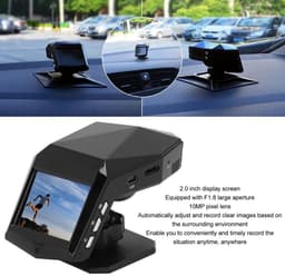 Allecto - DashCam - HD Nachtzicht - Loopopname - Voor auto - Voorzien van voor- en achtercamera - 10MP - Veiligheid — thumbnail 5