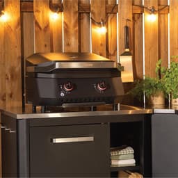 Gas Plancha Grill 61x65x44 cm – G-500 5kW BBQ met 2 U-vormige Branders, LED Ontsteking, Thermometer & 535x418 mm Grilloppervlak – HomebyNicole — thumbnail 1