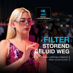 JLAB Go Pop ANC TWS In-ear Draadloze oordopjes Met Noise-cancelling Fuschia — thumbnail 2