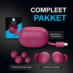 JLAB Go Pop ANC TWS In-ear Draadloze oordopjes Met Noise-cancelling Fuschia — thumbnail 3