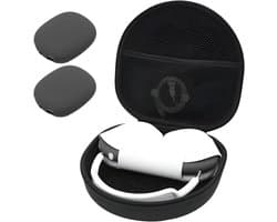 Studio Air® Airpods Max Case Pro - Stevige Cover voor Airpods Max - Airpods Max Hoes Zwart