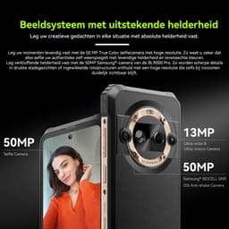 Blackview BL9000 Pro - 5G Robuuste Smartphone - 36GB+512GB - 6.78 inch - 8800mAh 120W Snel opladen - IP68 Waterdicht - Outdoor Mobiele Telefoon - Android 14 - NFC - GPS - Zwart — thumbnail 3