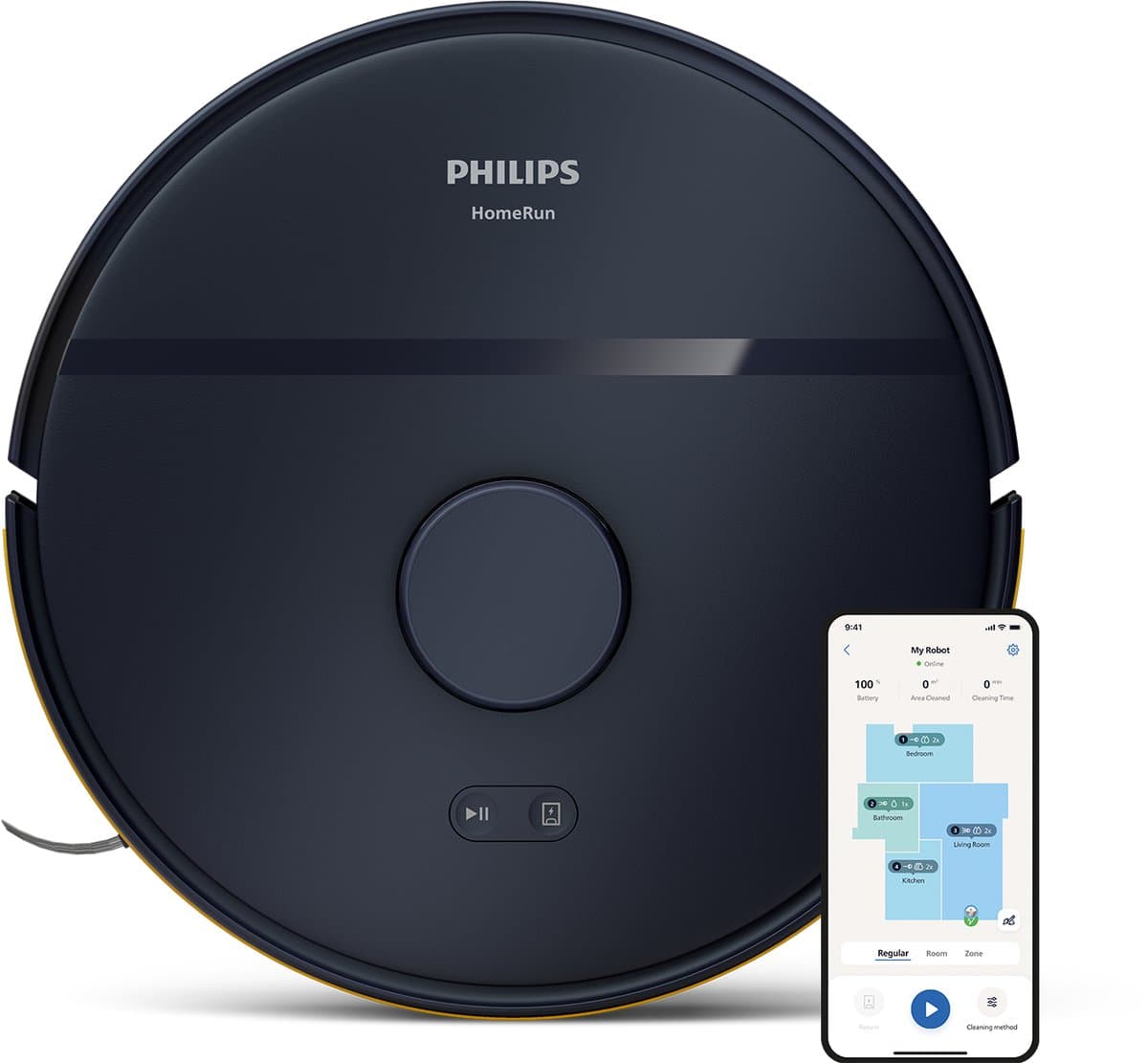 Philips – XU2000/15 – Robot stofzuiger en dweil – 6000 Pa – Lasernavigatie — afbeelding 1