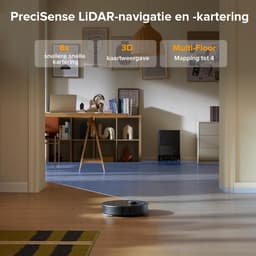 Roborock QR598 robotstofzuiger - 8000Pa - met dweilfunctie - Dual Liftable Spinning Mops - anti-verstrengeling - Reactive Tech Obstacle Avoidance - Zelfreinigend - Qrevo upgrade — thumbnail 2