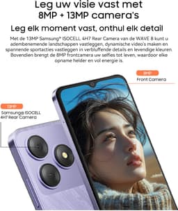 Blackview WAVE 8 - Smartphone - 128GB - 6.56 inch - 4G Dual SIM - 5000mAh - 6.56 inch - Android 14 - 90Hz - GPS - Zwart — thumbnail 5