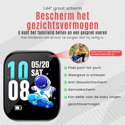 Ohome Smartwatch kinderen - Horloge Kind - Kinder Smartwatch - Tracker voor Kinderen - Kinderhorloge Jongen en meisjes - Roze — thumbnail 2
