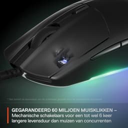 SteelSeries Rival 3 Gen 2 Gamingmuis - Zwart - 3-Zone RGB - 8500DPI - 77gram — thumbnail 2