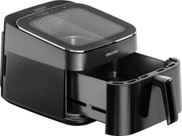 4Swiss ABB-025 SkylightView - Airfryer - 6.5L - 1700W - Glas - Touchscreen Display - Zwart — thumbnail 7